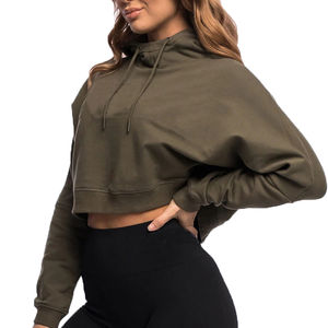 Top corto de alta calidad para mujer, sudaderas con capucha, mejor precio, buen Material, diseño profesional, tasa ajustable, Top corto para mujer, sudaderas con capucha 2025 - Product Image 4