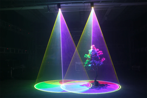 Outdoor Wasserdichter Professioneller DMX <span class=keywords><strong>Disco</strong></span> 2W Watt Vollfarbiger Animations-Effekt DJ RGB Mini Laser-Lichtprojektor - Product Image 4