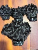 Paquet de cheveux de temple indien bouclés pour bébé, tissage en trame humaine, extensions de cheveux, fournisseur de cheveux vierges non traités à cuticules alignées