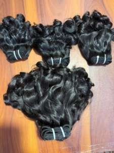 Paquete de cabello rizado indio para bebés, extensiones de cabello tejido de Trama humana, cutículas alineadas, proveedor de cabello Virgen sin procesar - Product Image 4