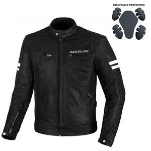 New High Quality Breathable Winter Motorbike Leather Jackets with Full Sleeve and Customizable Options for Men - Product Image 1