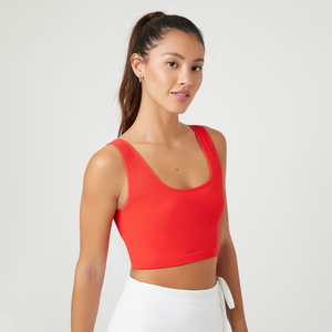 Women's Cross <b>Back</b> Seamless Sports Bra Breathable Fitness Gym Workout <b>Tops</b> Plus Size Wholesale - Product Image 2