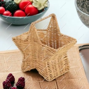 Cesta de mimbre con forma de estrella para interior y exterior, cesta de verduras de ratán de gran tamaño para almacenamiento de alimentos de la mejor calidad a bajo precio - Product Image 2