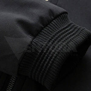 Chaqueta de bombardero de lona cómoda de alta calidad para hombre para invierno Etiqueta Privada transpirable elegante diseño de calle al mejor precio - Product Image 4