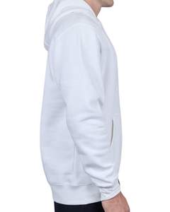 Sudadera con capucha blanca de gran tamaño unisex personalizada, jersey de tela de rizo francés, sudadera lisa de primera calidad con bolsillo canguro - Product Image 4