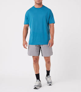 Camiseta Casual de Manga Corta para Hombre, Premium, 100% Algodón, con Logotipo Personalizado, Tejido Sólido, Corte Holgado, Talla Grande - Product Image 6