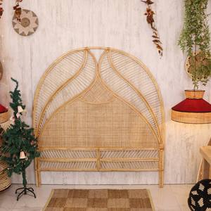 Tête de lit en rotin massif, minimaliste, faite à la main, panneau de tête de lit tissé naturel pour chambre à coucher moderne, qualité haut de gamme - Product Image 3