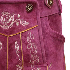 2025 vêtements bavarois brodés personnalisés Shorts nouveau cuir de daim de vache Lederhosen motif solide Style décontracté - Product Image 4