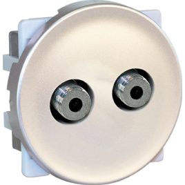 COMETE TITANIUM Conector de TV doble Multi-Servicio Tipo F Conectores de audio y video - Product Image 1