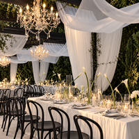 Décorations de table de mariage personnalisées de haute qualité, centres de table floraux, draperies en tissu, décorations de mariage