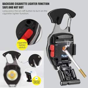 Lumos Pro USB Rechargeable COB Flashlight 1600 Lumens Folding Bracket Bottle Opener Magnet Base <b>Outdoor</b> Camping <b>Light</b> - Product Image 5