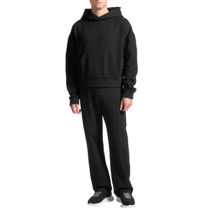 Conjunto Deportivo Informal de Alta Calidad, Personalizado, de Algodón Grueso, Conjunto de Sudadera y Pantalones Deportivos Holgados para Hombre - Product Image 3