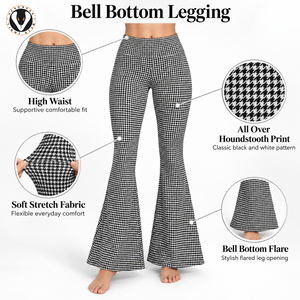 Legging évasé de haute qualité avec tissu extensible, ourlet évasé et coupe confortable pour l'entraînement physique et la mode décontractée - Product Image 6