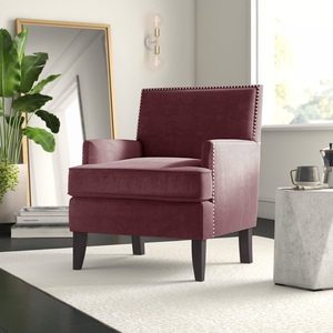Contemporary <b>Square</b> Single Sofa with Multi-colored Fabric Upholstery - Product Image 6
