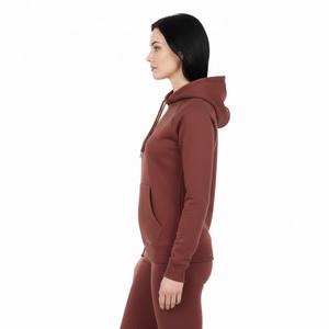 Sudadera con Capucha Oversize Marrón Cognac de Alto Gramaje 350GSM 100% Algodón French Terry Estilo Urbano con Hombros Caídos y Logotipo Personalizado - Product Image 4