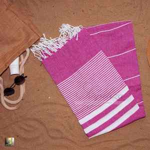 Toalla de playa de algodón turco ligero estilo Hammam logotipo personalizado acabado suave secado rápido textura cómoda Borde de flecos para hoteles - Product Image 6