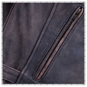 Veste de moto élégante approuvée CE pour hommes, vêtements de sport en cuir coupe-vent et imperméables pour les sports d'équitation en plein air - Product Image 5