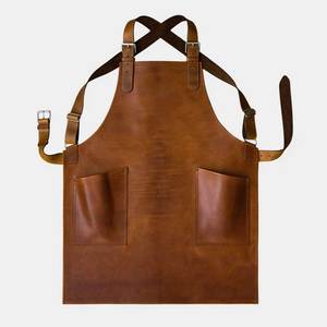 Tablier d'atelier en cuir véritable pour les projets de bricolage Tablier de soudage en cuir souple mais durable pour un usage quotidien - Product Image 1