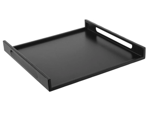 Bandeja DE SERVICIO DE Metal de hierro negro mate estilo de diseño minimalista decoración de Navidad patrón de naturaleza muerta para uso en cocina bandeja de té - Product Image 1
