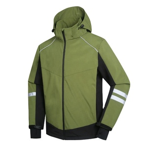 Chaqueta Softshell de Invierno para Hombre, Impermeable, Cortavientos, con Cuello Alto y Cremallera de Nailon para Golf y Equipos Deportivos - Product Image 2