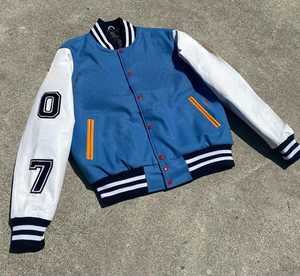 เสื้อแจ็กเก็ตบอมเบอร์แจ็คเก็ตลำลองเสื้อแจ็คเก็ตทีมตัวแทนออกแบบโลโก้ได้ตามต้องการ - Product Image 2