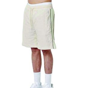 Shorts de sport décontractés pour hommes, teinture unie, style hip-hop, polyester/coton, taille élastique, molleton, sur mesure, 2026 - Product Image 2