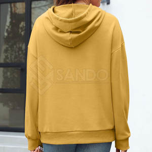 Sudaderas con Capucha Personalizadas para Mujer, Tejidas en Invierno, 100% Algodón, con Estampado, Casuales, MOQ Bajo - Product Image 4