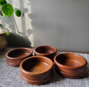 Juego de 6 cuencos de madera de tamaño mini de calidad de lujo para servir comida de diseño atractivo al precio más barato de proveedores de venta al por mayor - Product Image 6