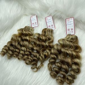 Prix usine 20 pouces Remy cheveux Wefting Machine Piano couleur corps cheveux ondulés couture trame haute qualité Extensions de cheveux humains - Product Image 2