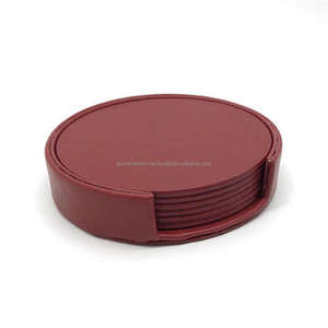 Ensemble de 6 sous-verres de forme ronde en marbre massif taille personnalisée parfaite pour l'accessoire exclusif élégant de vaisselle de thé et de café - Product Image 4