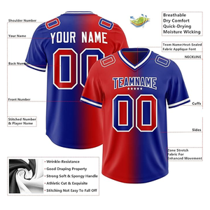 Top Sports Wear Team Name Camisetas de fútbol americano personalizadas de alta calidad para hombres Número de estilo Camisetas personalizadas - Product Image 3