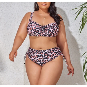 ชุดว่ายน้ำสตรีชุดชายหาดบิกินี่แฟชั่นแบบระเหิดสีทึบออกแบบได้ตามต้องการ - Product Image 3