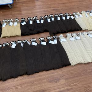 Extensión de cabello a granel, color liso natural, longitudes completas, 6-32 pulgadas, color vietnamita, cabello a granel - Product Image 1