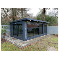 Maison-conteneur en acier extensible de 19ftx20ft, maison relocalisable emballée à plat pour magasin, bureau, villa, hôtel, kiosque, utilisation des toilettes