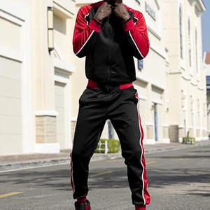 Low Price Custom Tracksuit for Men Two Piece Jogging Wear Tracksuit Set Latest <b>Style</b> Tracksuit Set - Product Image 3