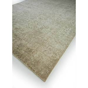 พรมทอมือขนาดใหญ่แบบสั่งทำพิเศษ ทำจากขนสัตว์และใยวิสโคส สีเบจและสีน้ำตาล ลายเหรียญตรา สำหรับห้องโถงทางเดินในบ้าน รุ่น Phwv-97 พรมรูปทรงสี่เหลี่ยมผืนผ้า - Product Image 2