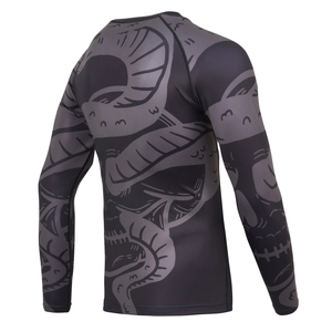 Gardes d'éruption cutanée à compression Sublimation Bjj Mma Gardes d'éruption logos personnalisés 85% Polyester 15% Spandex 240 Gsm Fabriqué au Pakistan. - Product Image 4