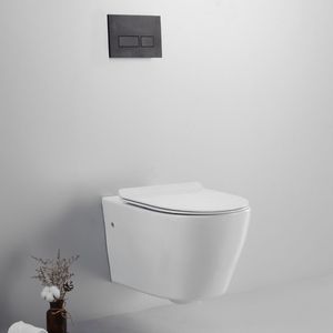 WC in ceramica con scarico a muro bianco lucido-confezione da 1 - Product Image 1
