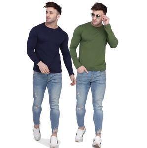 Breathable <b>Men</b> Stand Collar Casual Long Sleeve T <b>Shirt</b> <b>Flannel</b> Custom Winter Long Sleeve T <b>Shirts</b> - Product Image 6