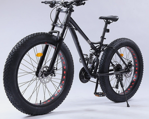 Bicicleta de Montaña con Suspensión Completa, Neumáticos Anchos, 7 Velocidades, Cuadro de Acero de Alto Carbono, Ruedas de 26 Pulgadas, Disponible en Stock - Product Image 1