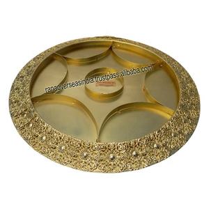 Bandeja de acrílico Seccional de siete compartimentos de lujo de alta calidad, bandeja de servicio dividida de hierro de gran venta para almacenamiento de frutas secas - Product Image 3