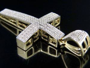 Mode à la mode 925 argent Moissanite diamant croix pendentif personnalisé Hip Hop glacé bijoux pour hommes - Product Image 2