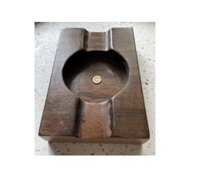 Square Shape <b>Ashtray</b> Round Engraved Smoking Tools Acacia Wood Home & Garden Office Export Quality - Product Image 1