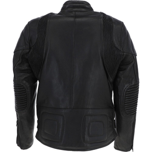 Chaqueta de piel de vaca con cremallera para hombre, abrigo de ante negro con cremallera, OEM - Product Image 2