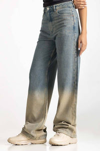 New Arrival Wide Leg Jeans 2026 Customized Design Breathable Low Priced Long Wide <b>Women</b> Denim Jeans Pant OEM Serviced - Product Image 2