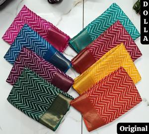 ชุดส่าหรีผ้าไหมดีไซน์ประณีตสำหรับเทศกาลและงานแต่งงานสไตล์พื้นเมืองของผู้ค้าปลีก - Product Image 3