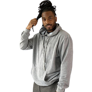 Logo personnalisé Broderie Polaire Satin Doublé Hoodies 100% Coton Goutte Épaule Polaire Sweat À Capuche Surdimensionné Femmes - Product Image 5