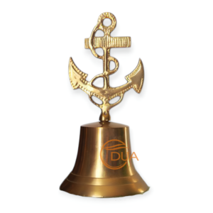 Cloche d'ancre en laiton massif de style antique décor nautique cadeau maritime avec impression de découpe polie bateau/cloche de bateau - Product Image 3