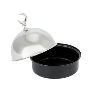 ของตกแต่งบ้านสมัยใหม่ ชามใส่ช็อกโกแลต ถั่ว และอินทผลัม ทำจากสแตนเลสคุณภาพสูงเคลือบเงา สีทองและสีเงิน ผลิตในอินเดีย - Product Image 1