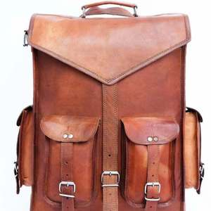 Sac à dos vintage en cuir sac à dos personnalisé hommes Hipster cadeaux pour lui son sac de voyage LBK-0060 - Product Image 1